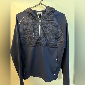 Peter Millar Hyperlight Weld Camo Hybrid Half-Zip Hoodie